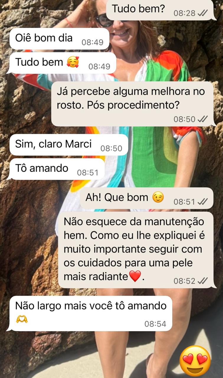 Depoimento de cliente satisfeita